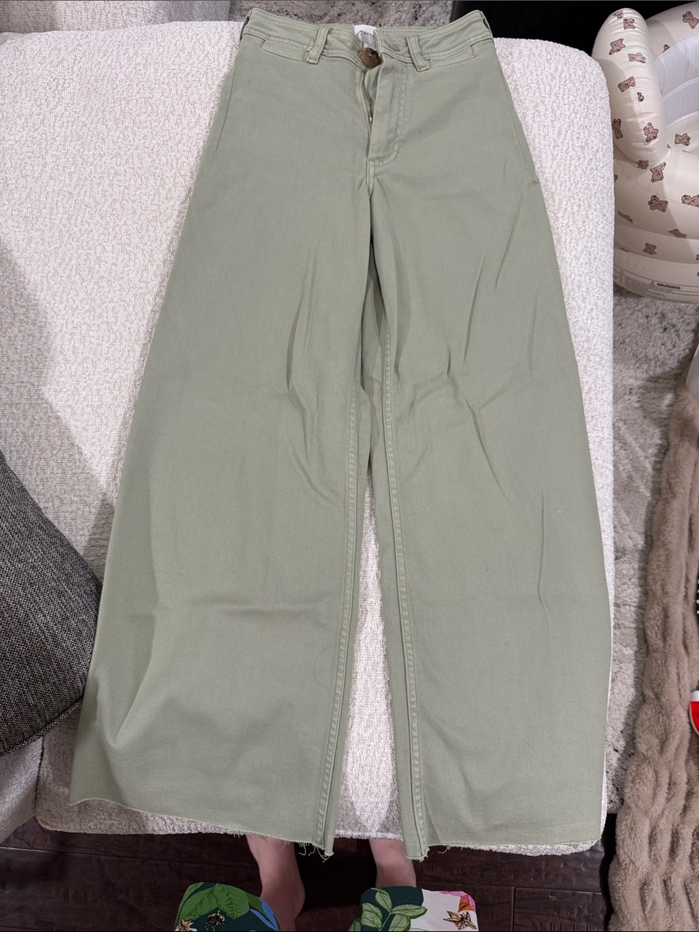 Maeve Wide Leg Sage Green Pants
